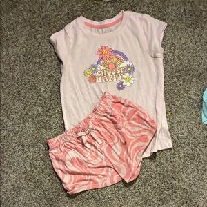 Choose Happy Kids Pajama Set - Pink